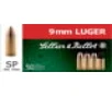 Sellier   Bellot 9mm Luger 124 Grain Soft Point Brass Cased Pistol Ammo 50 Rounds SB9S