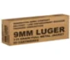 Remington B9 mm3 Overrun 9 mm Luger 115 GR Full Metal Jacket FMJ 50