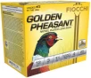Fiocchi Golden Pheasant Nickel Plated 12 Gauge 1 3 4oz 3in Shotgun Ammo 4 Shot 25 Rounds 123GP4