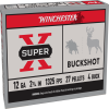 Winchester Super-X Shotshell 12 Gauge 27 Pellets 2 75in Centerfire Shotgun Buckshot Ammo  4 Buck 5 Rounds XB124
