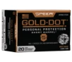 Speer Gold Dot  357 Magnum 135 Grain Hollow Point Short Barrel Centerfire Pistol Ammo 20 Rounds 23917GD