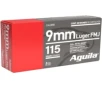 Aguila Ammunition 9mm Luger 115 Grain Full Metal Jacket Brass Case 1000-Rounds 1E097704 - FREE SHIPPING