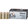 G9 Defense 10mm Auto 145 Grain Copper Solid Brass Cased Pistol Ammo 20 Rounds WM-10MM-145A