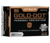 Speer Gold Dot Personal Protection  40 S W 165 Grain Gold Dot Hollow Point Centerfire Pistol Ammo 20 Rounds 23970GD