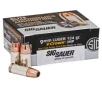 SIG SAUER Elite V-Crown 9mm Luger 124 Grain Jacketed Hollow Point Brass Cased Centerfire Pistol Ammo 50 Rounds E9 mmA2-50