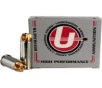 Underwood Ammo 10mm Auto 150 Grain Xtreme Hunter Solid Monolithic Nickel Plated Brass Cased Pistol Ammo Platinum Edition 20 Rounds 942