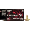 Federal Premium 9mm Luger 124 Grain FMJ Brass Centerfire Pistol Ammo 100 Rounds AE9AP100