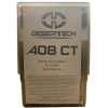 Desert Tech Premium Match  408 Cheyenne Tactical 446 grain Open Tip Match Brass Cased Centerfire Rifle Ammo 10 Rounds DTM-408400-BX