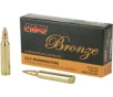 PMC Bronze Ammunition  223 Remington 55 Grain Full Metal Jacket Boat Tail Brass Case 20-Rounds 223A