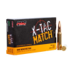 PMC Ammunition X-Tac Match  308 Winchester 168 Grain Open Tip Match Brass Cased Rifle Ammo 20 Rounds 308XM
