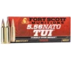 Fort Scott Munitions  5 56 NATO 40 Grain CNC Machined Copper Brass Rifle Ammo 20 Rounds 556-040-SCV