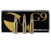 G9 Defense 308 Winchester 145 Grain Barrier Blind Hollow Point Brass Cased Rifle Ammo 20 Rounds B-308ALPHA-145