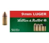 Sellier   Bellot 9mm Luger 115 Grain Jacketed Hollow Point Brass Cased Pistol Ammo 50 Rounds SB9C
