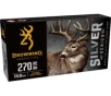 Browning SILVER SERIES 270 WIN 150 Grain Plated Soft Point Brass Rifle Ammo 20 Rounds B192602701