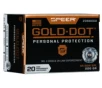 Speer Gold Dot  44 Special 200 Grain Hollow Point Centerfire Pistol Ammo 20 Rounds 23980GD