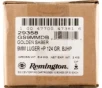 Remington Premier Golden Saber 9mm Luger  P Brass Jacketed Hollow Point Nickel-Plated Brass Cased Pistol Ammo 500 Rounds 29358