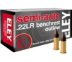 Eley Ammunition Outlaw  22LR 40 Grain Lead Solid Semi Auto Benchrest Rimfire Ammo 50 Rounds 02320