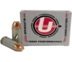 Underwood Ammo  40 S W 140 Grain Xtreme Penetrator Solid Monolithic Nickel Plated Brass Cased Pistol Ammo 20 Rounds 829