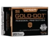 Speer Gold Dot  357 Magnum 125 Grain Gold Dot Hollow Point Centerfire Pistol Ammo 20 Rounds 23920GD