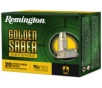 Remington Golden Saber Defense  357 Magnum 125 Grain Jacket Hollow Point Brass Cased Pistol Ammo 20 Rounds 27600
