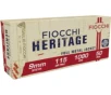 Fiocchi Heritage 9mm Steyr 115 Grain FMJ Brass Cased Pistol Ammo 50 Rounds 9SA