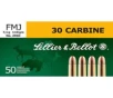 Sellier   Bellot 30 Carbine 110 Grain Full Metal Jacket Rifle Ammo 50 Rounds SB30A