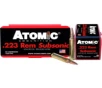 Atomic 00429 Rifle Subsonic 223 Rem 77 Gr Hollow Point Boat Tail HPBT