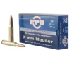 PPU Metric Rifle 7mm Mauser 139 Grain Soft Point Brass Cased Rifle Ammo 20 Rounds PP7