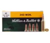 Sellier   Bellot 243 Winchester 100 Grain Soft Point Rifle Ammo 20 Rounds SB243A