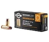 PPU Defense  40 S W 180 Grain Jacketed Hollow Point Brass Cased Pistol Ammo 50 Rounds PPD40