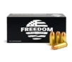 Freedom Munitions  44 Special 240 Grain Round Nose Flat Point Brass Pistol Ammo 50 Rounds FM44SRF240N50