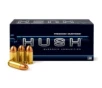 Freedom Munitions HUSH Subsonic  45 ACP 250 Grain Round Nose Brass Pistol Ammo 50 Rounds FMH45R250N50