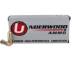 Underwood Ammo  44 Remington Magnum 245 Grain Full Metal Jacket Nickel Plated Brass Cased Pistol Ammo 50 Rounds 326