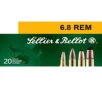Sellier   Bellot 6 8 Remington 110 Grain Plastic Tip Special Rifle Ammo 20 Rounds SB68B