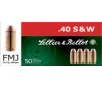 Sellier   Bellot 40 S W 180 Grain Full Metal Jacket Brass Cased Pistol Ammo 50 Rounds SB40B