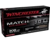 Winchester Match Elite Marksman  308 Winchester 169 Grain Matchking HPBT Brass Cased Rifle Ammo 20 Rounds S308M2