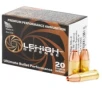 Lehigh Defense 9mm 118 Grain Maximum Expansion Brass Pistol Ammo 20 Rounds LA9C-118-ME-P