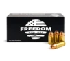 Freedom Munitions  45 ACP 230 Grain Hollow Point Brass Pistol Ammo 50 Rounds FM45H230N50