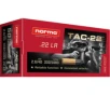 Norma TAC  22 Long Rifle 40 Grain Lead Round Nose Brass Cased Rimfire Amm0 50 Rounds 2425092