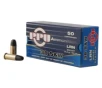 PPU Handgun  38 S W 145 Grain Lead Round Nose Brass Cased Pistol Ammo 50 Rounds PPH38SW