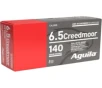 Aguila Ammunition 6 5 Creedmoor 140 Grain Full Metal Jacket Brass Case Rifle Ammo 20 Rounds 1E650110