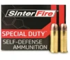 SinterFire Special Duty Self-Defense 38Spcl 110 Grain Hollow Point Frangible Brass Cased Pistol Ammo 20 Rounds SF38110SD-200