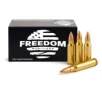Freedom Munitions  223 Remington 55 Grain Full Metal Jacket Brass Rifle Ammo 250 Rounds FM223F55N250