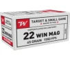 Winchester DYNAPOINT  22 Winchester Magnum Rimfire 45 grain Copper Plated Hollow Point Rimfire Ammo 50 Rounds USA22M