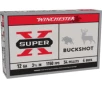 Winchester Super-X Shotshell 12 Gauge 54 Pellets 3 5in Centerfire Shotgun Buckshot Ammo 5 Rounds XB12L4