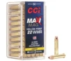 CCI Ammunition Maxi-Mag  22 Winchester Magnum 40 Grain JHP Brass Rimfire Ammo 200 Rounds 958