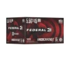 Federal American Eagle 5 56x45mm NATO 55 Grain Full Metal Jacket Boat Tail Brass Cased Rifle Ammo 100 Rounds AE193C