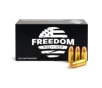 Freedom Munitions 9mm Luger 124 Grain Round Nose Brass Pistol Ammo 250 Rounds FM9R124N250