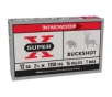Winchester Super-X Shotshell 12 Gauge 16 Pellets 2 75in Centerfire Shotgun Buckshot Ammo 5 Rounds XB121