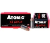 Atomic Ammunition Defense  45 ACP  P 230 grain Jacketed Hollow Point Brass Cased Pistol Ammo 50 Rounds CART-45ACP P-230GR-DEF